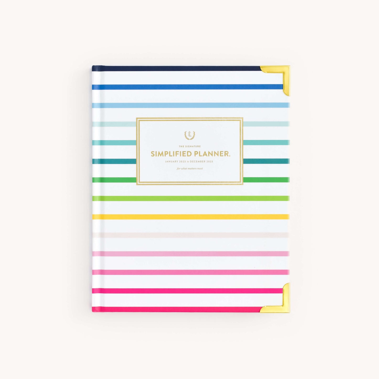 HAPPY STRIPE WEEKLY PLANNER COVER