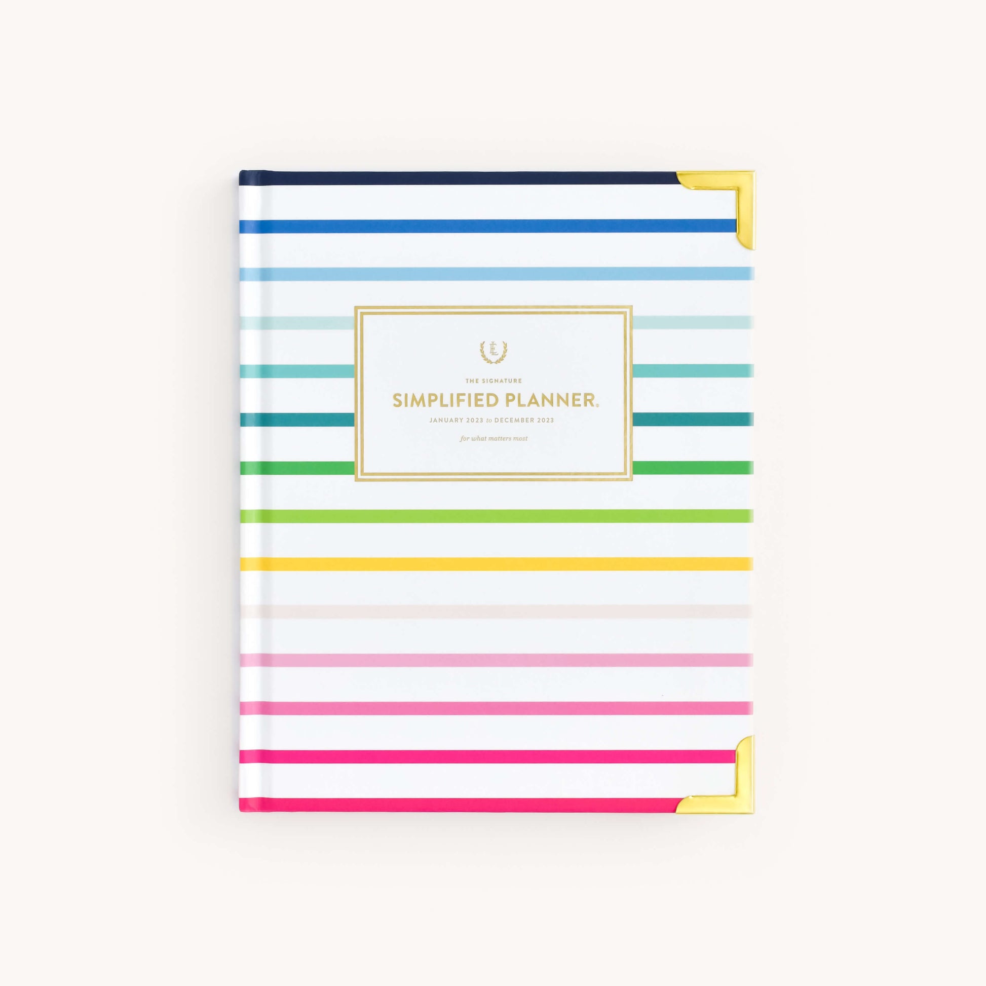 HAPPY STRIPE WEEKLY PLANNER COVER