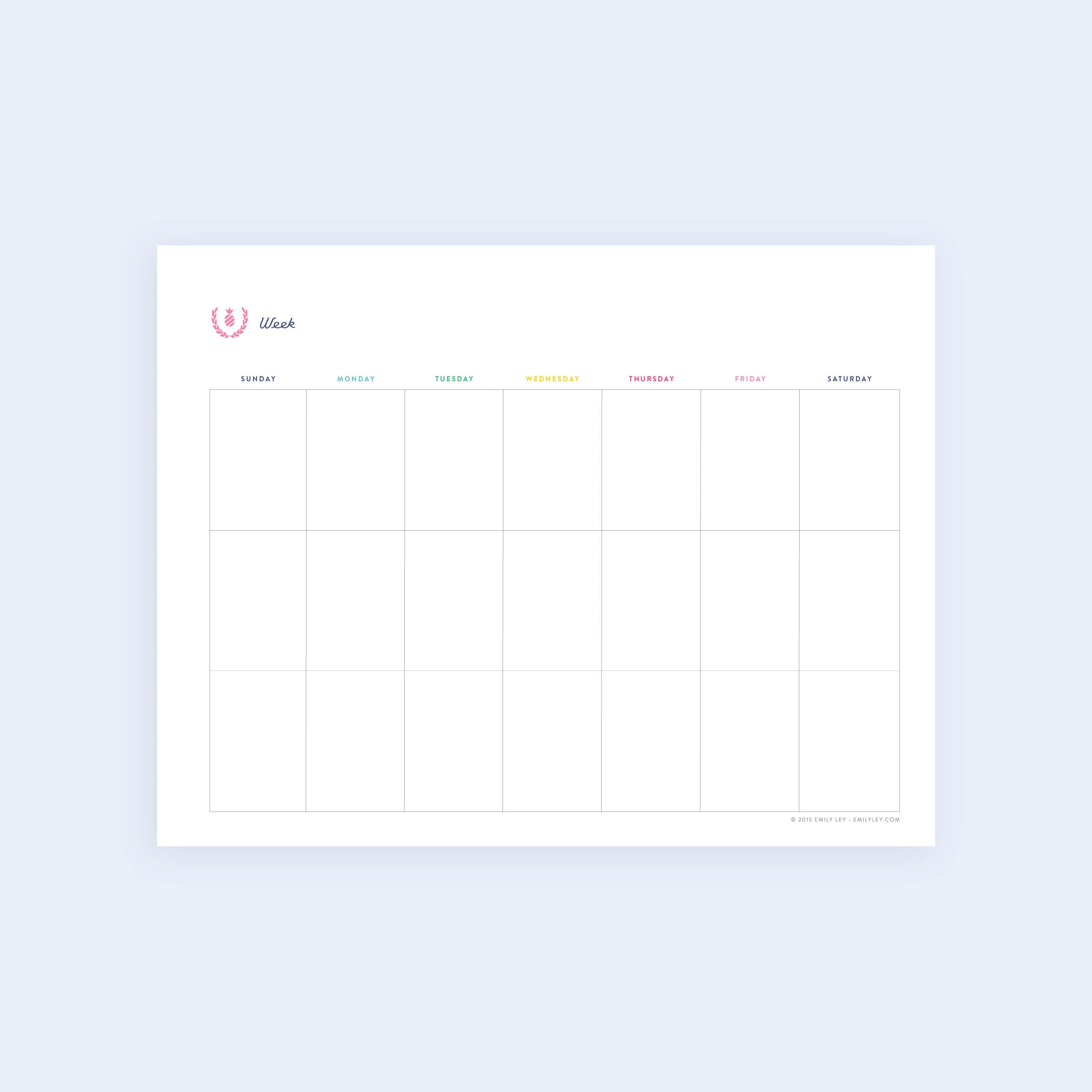 Weekday Calendar Printable 8 Printable Weekly Calendar Templates In