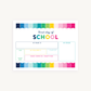 First Day of School Printable