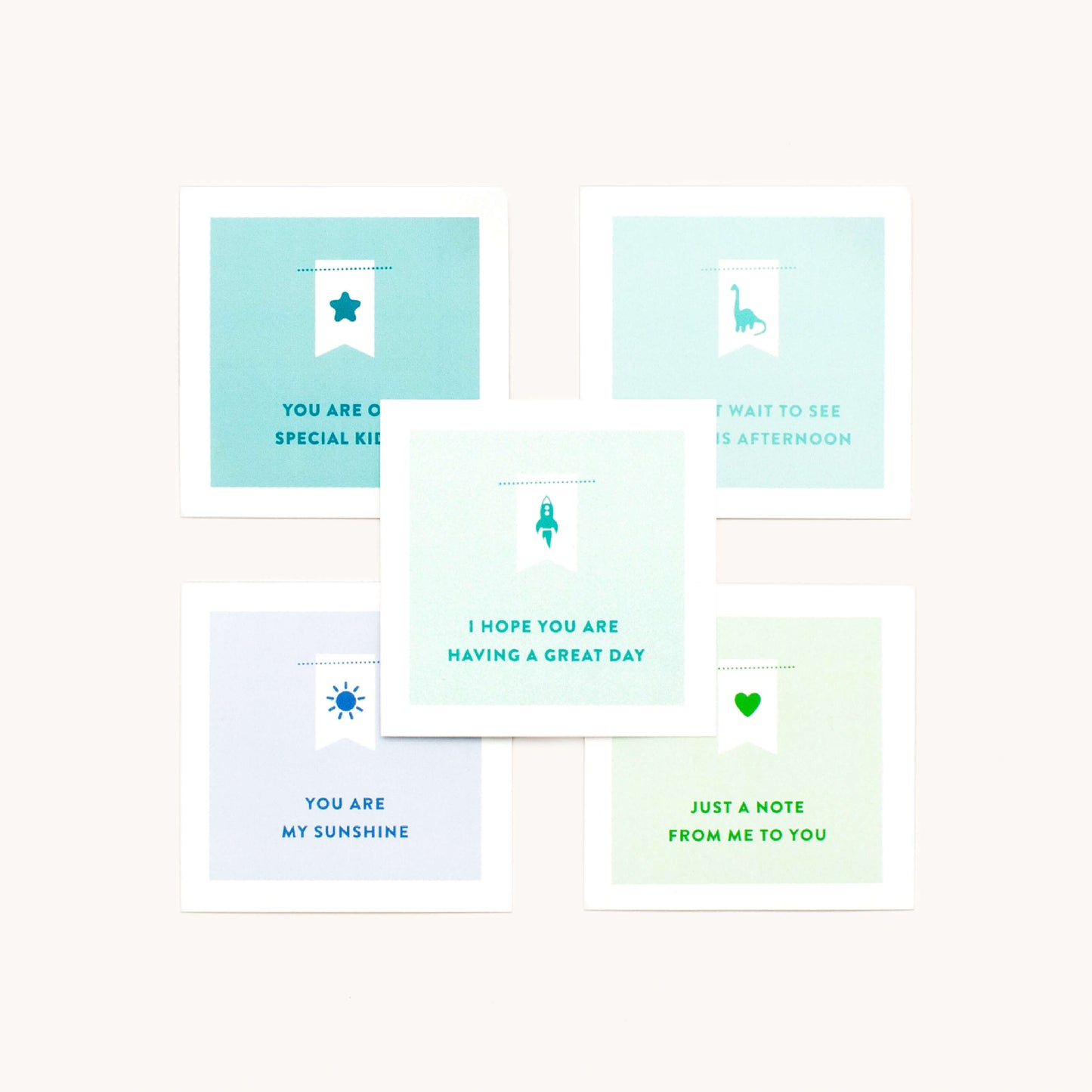 Blue Lunchbox Note Set