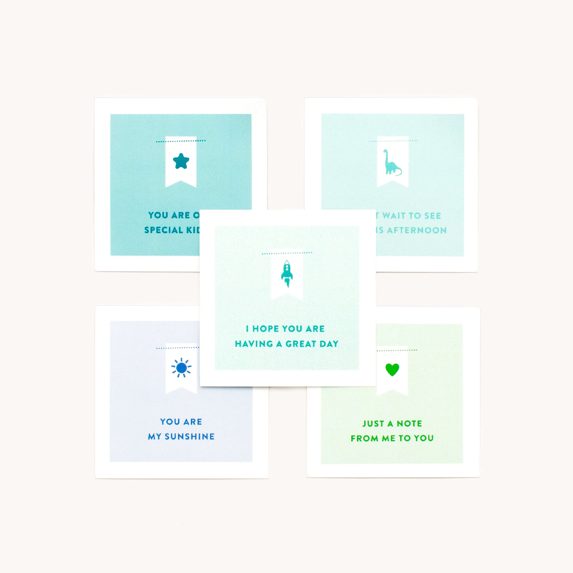 Blue Lunchbox Note Set