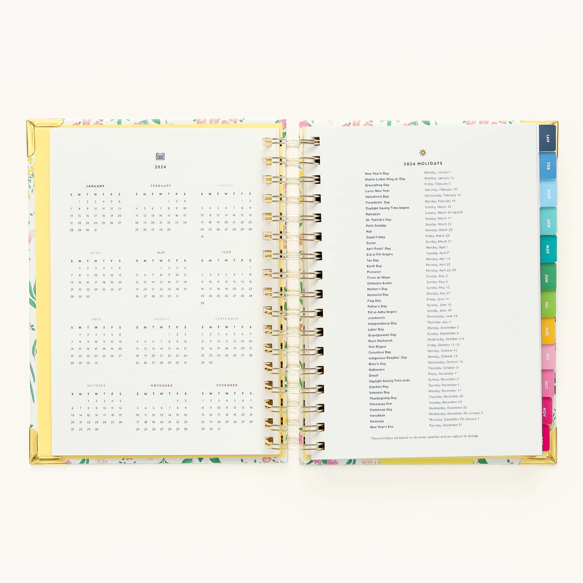 2024 Planner,, 12 Months Daily Weekly Monthly Planner Annual