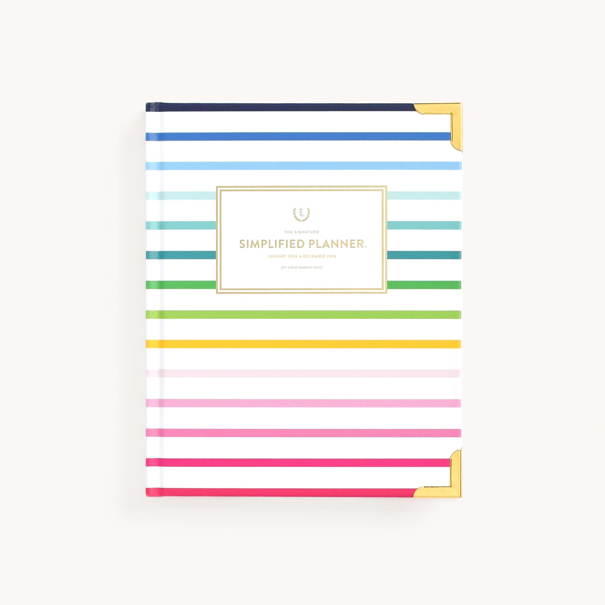 HAPPY STRIPE WEEKLY PLANNER COVER