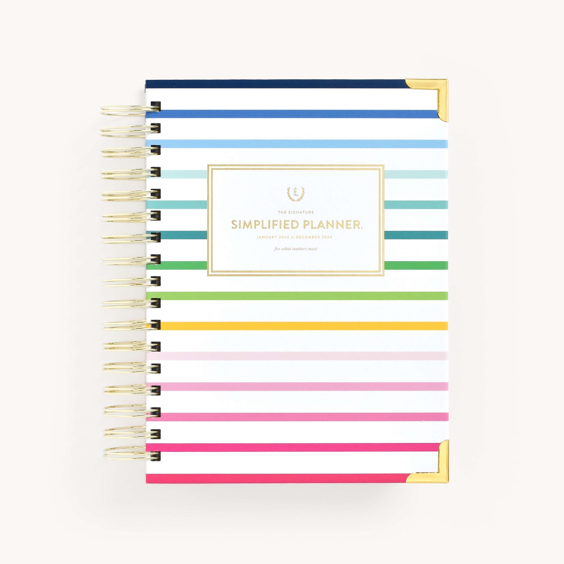 2024 Daily, Simplified Planner, Happy Stripe – Simplified® by Emily Ley