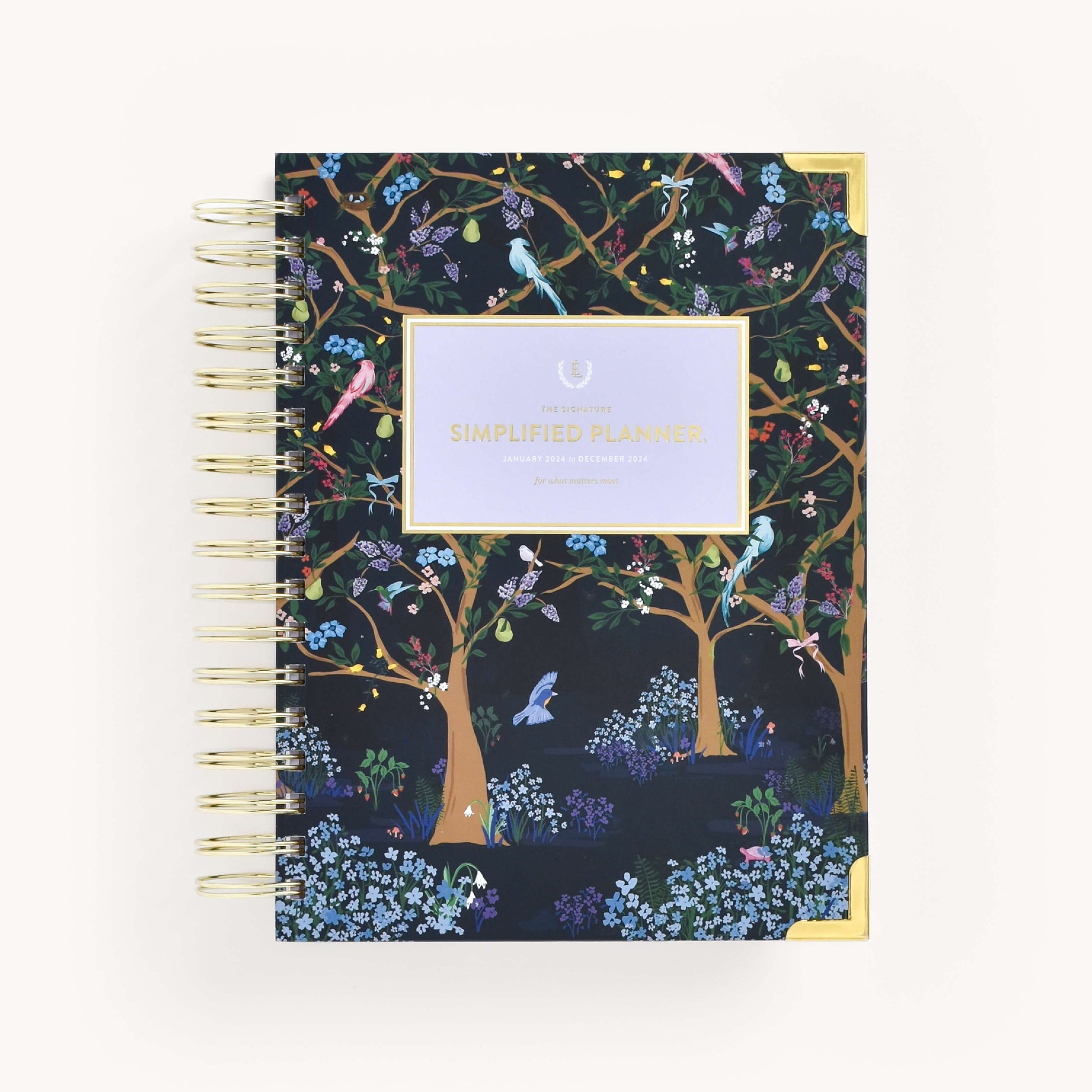 MIDNIGHT CHINOISERIE DAILY PLANNER COVER