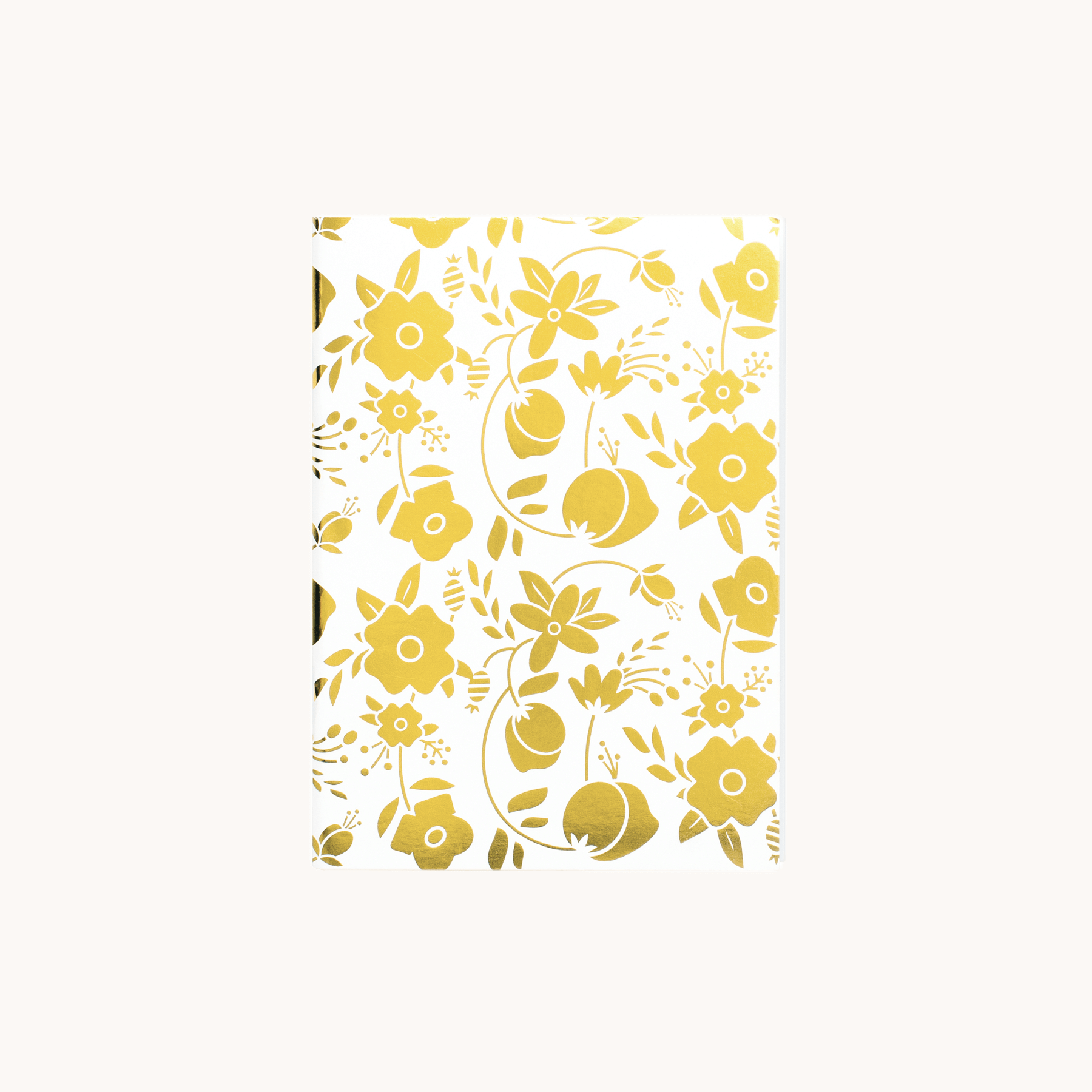 GOLD FANCY FLORAL MINI NOTEBOOK