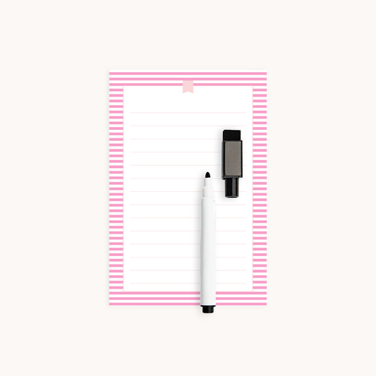 LINED NOTES MAGNET & DRY ERASE MARKER