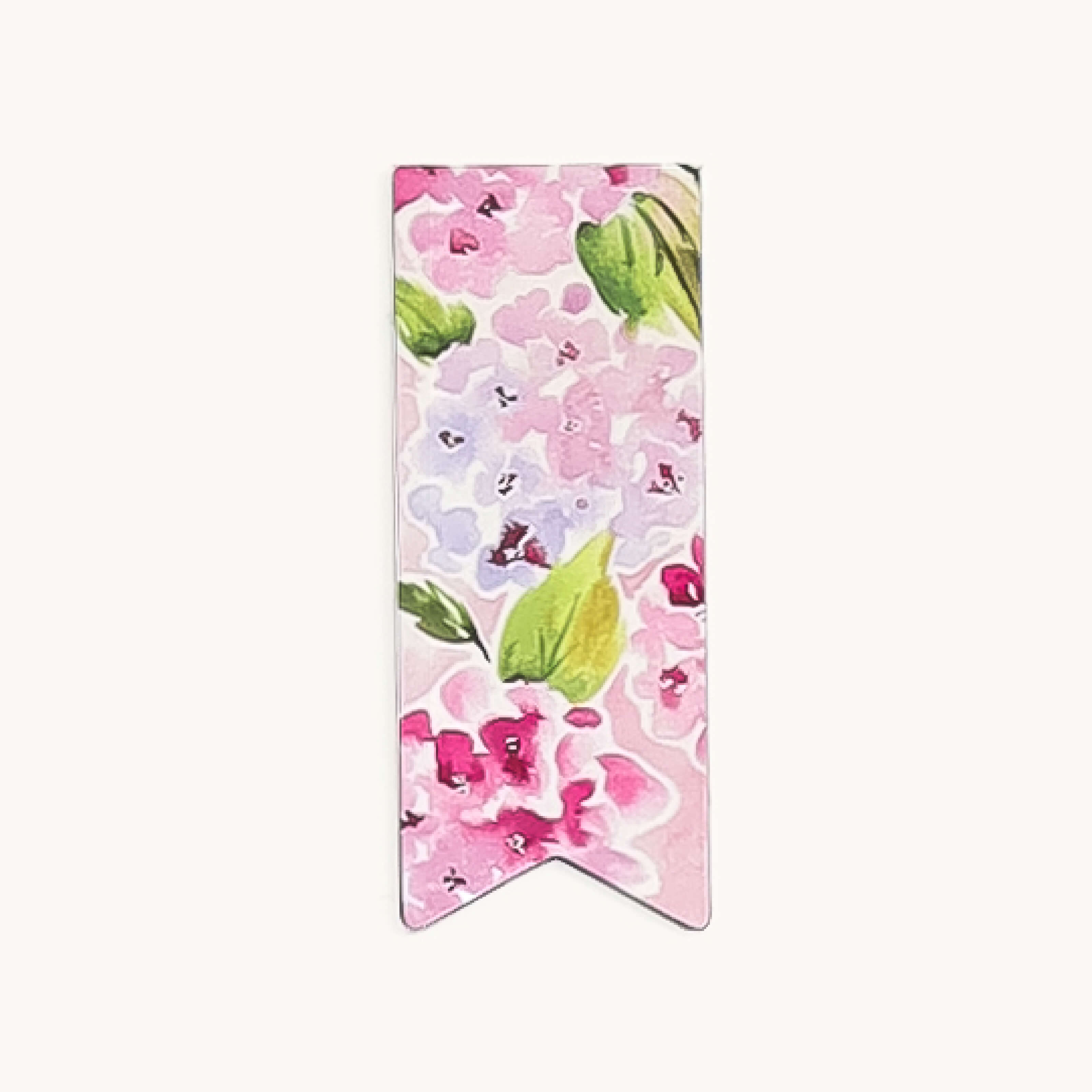 Blush Hydrangea magnetic page marker with flag-shaped design for marking planner pages, bookmarks, and staying organized