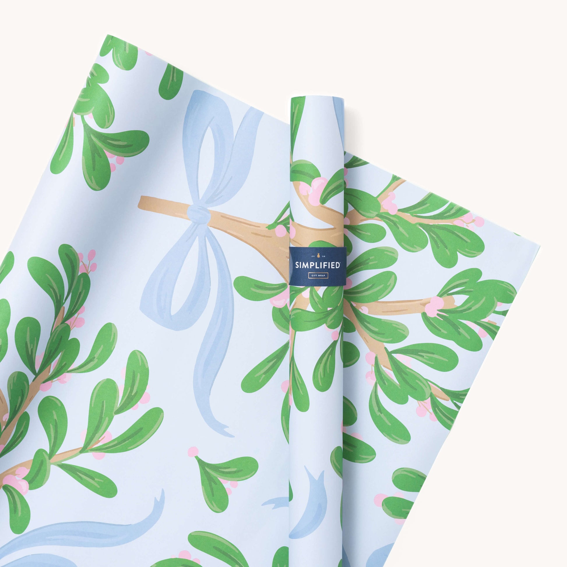 Simplified by Emily Ley Gift Wrap Sheets, Mistletoe Bows
