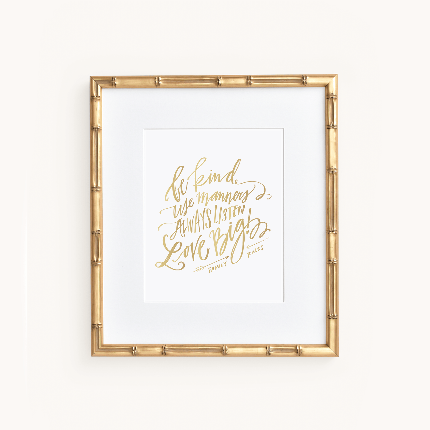 Family Rules Art Print