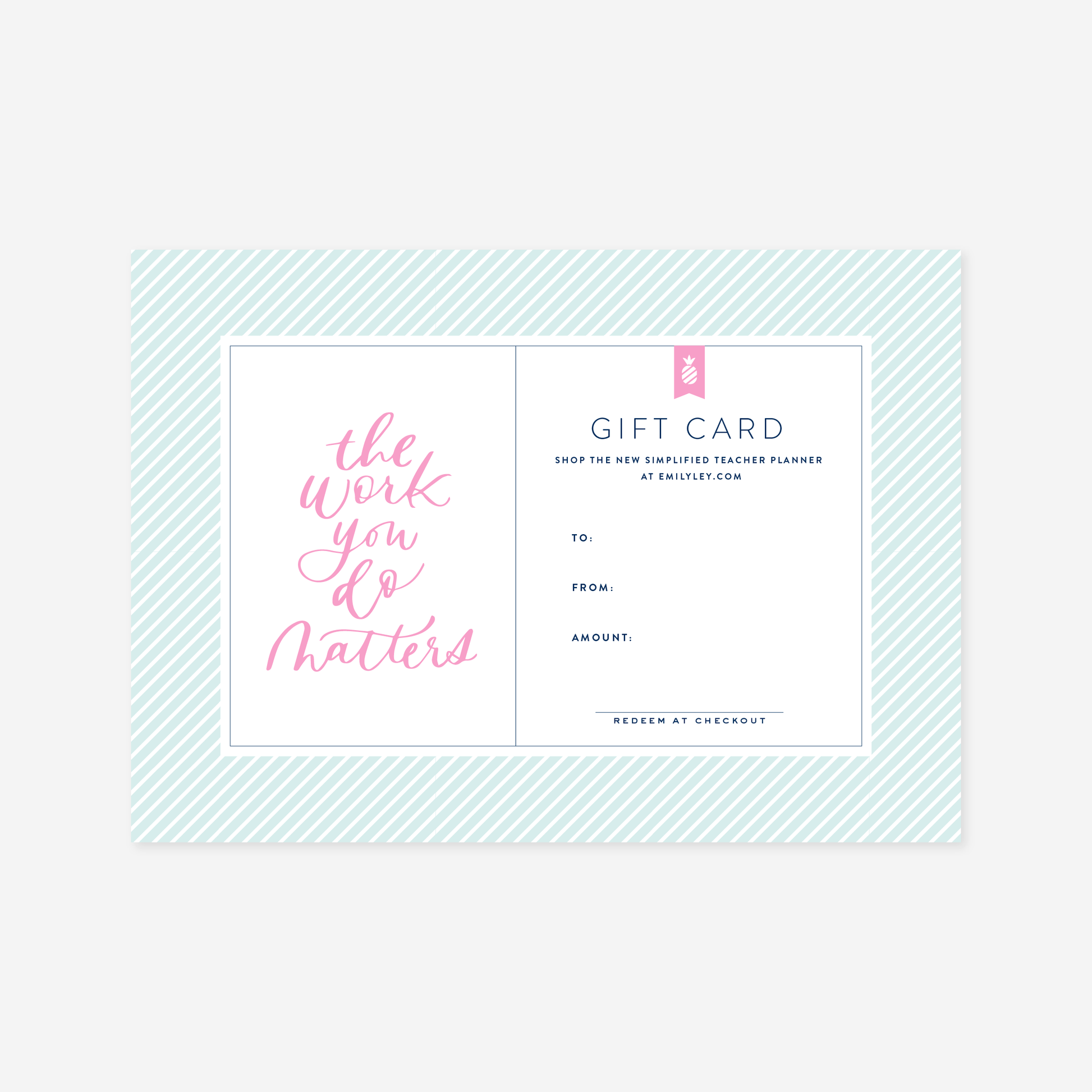 PRINTABLE GIFT CERTIFICATE