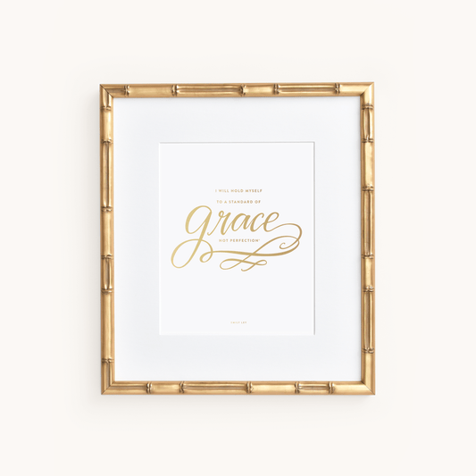 Grace Not Perfection® Art Print 