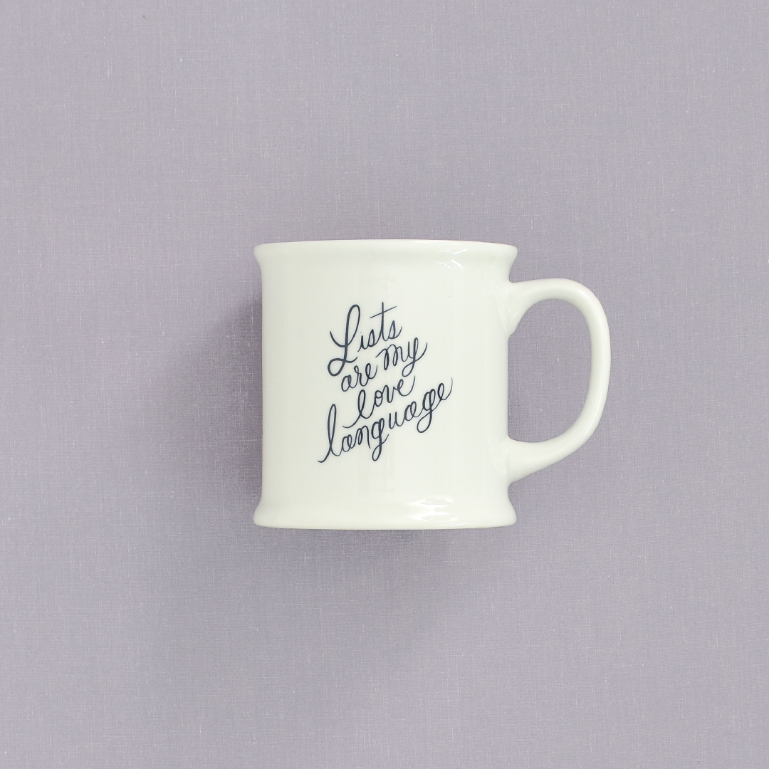 LISTS ARE MY LOVE LANGUAGE MUG