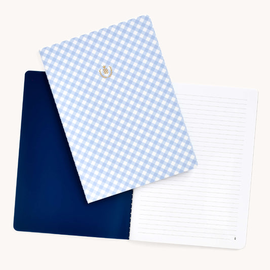 Mid-Size Notebook, Carolina Gingham