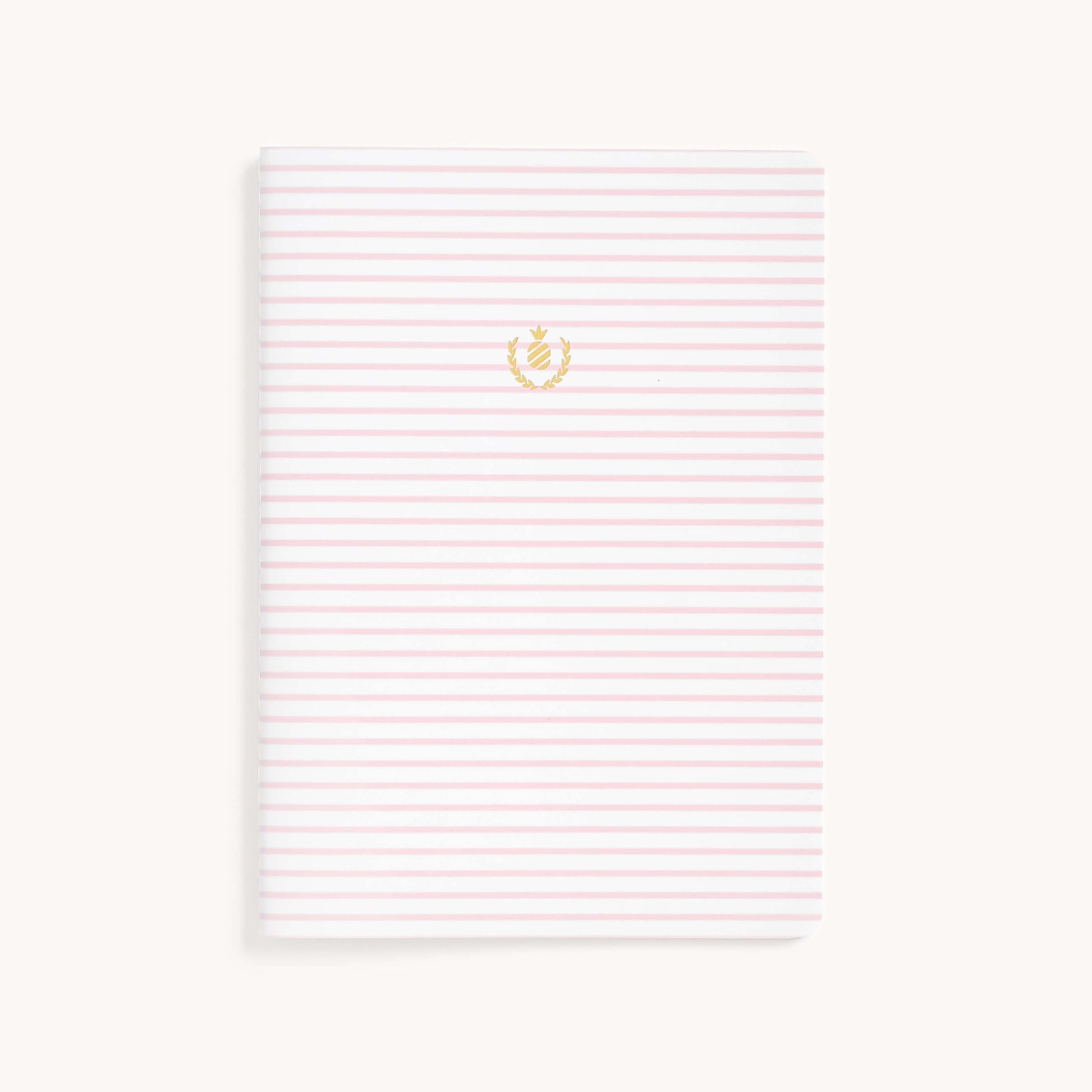 PINK PINSTRIPE MID-SIZE NOTEBOOK COVER
