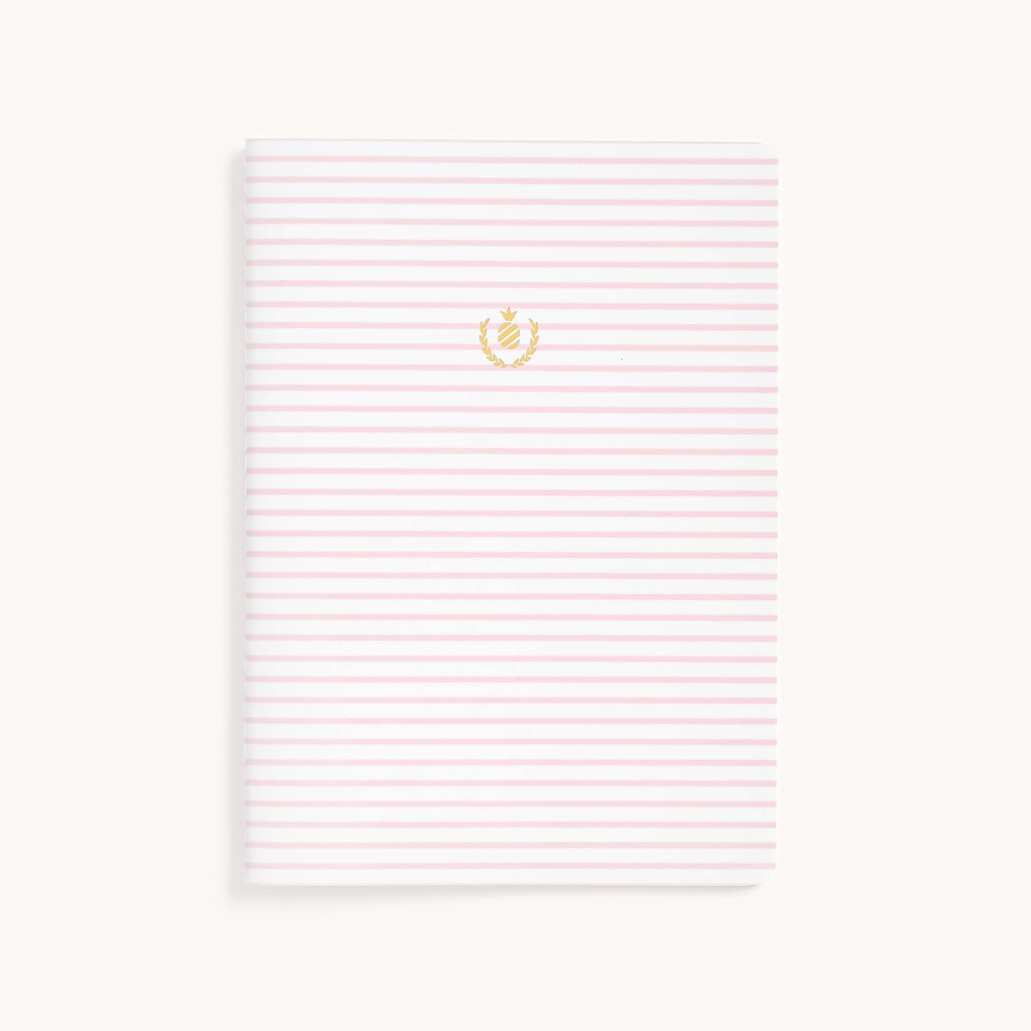 PINK PINSTRIPE MID-SIZE NOTEBOOK COVER