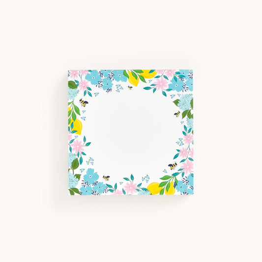 Bees in Bloom Square Notepad