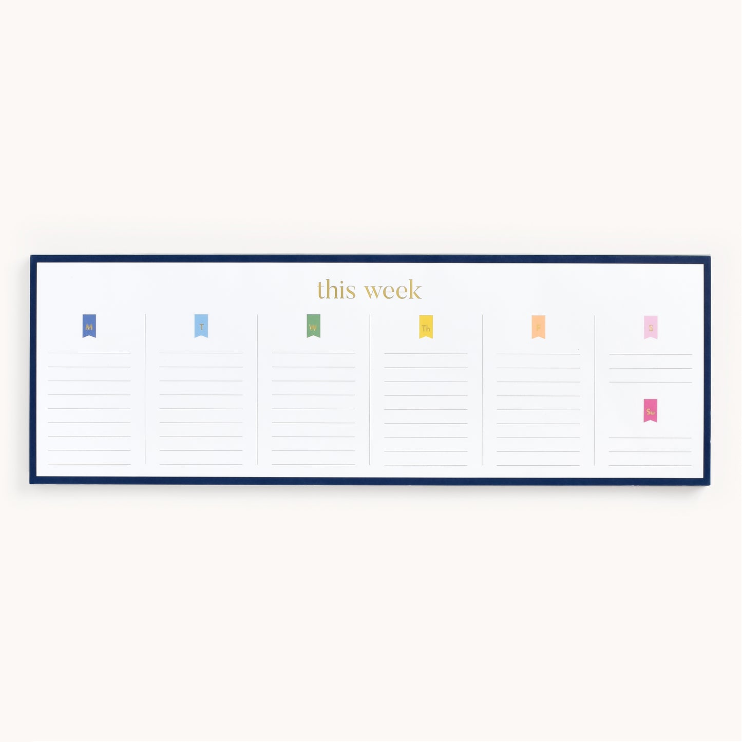 WEEKLY KEYBOARD NOTEPAD