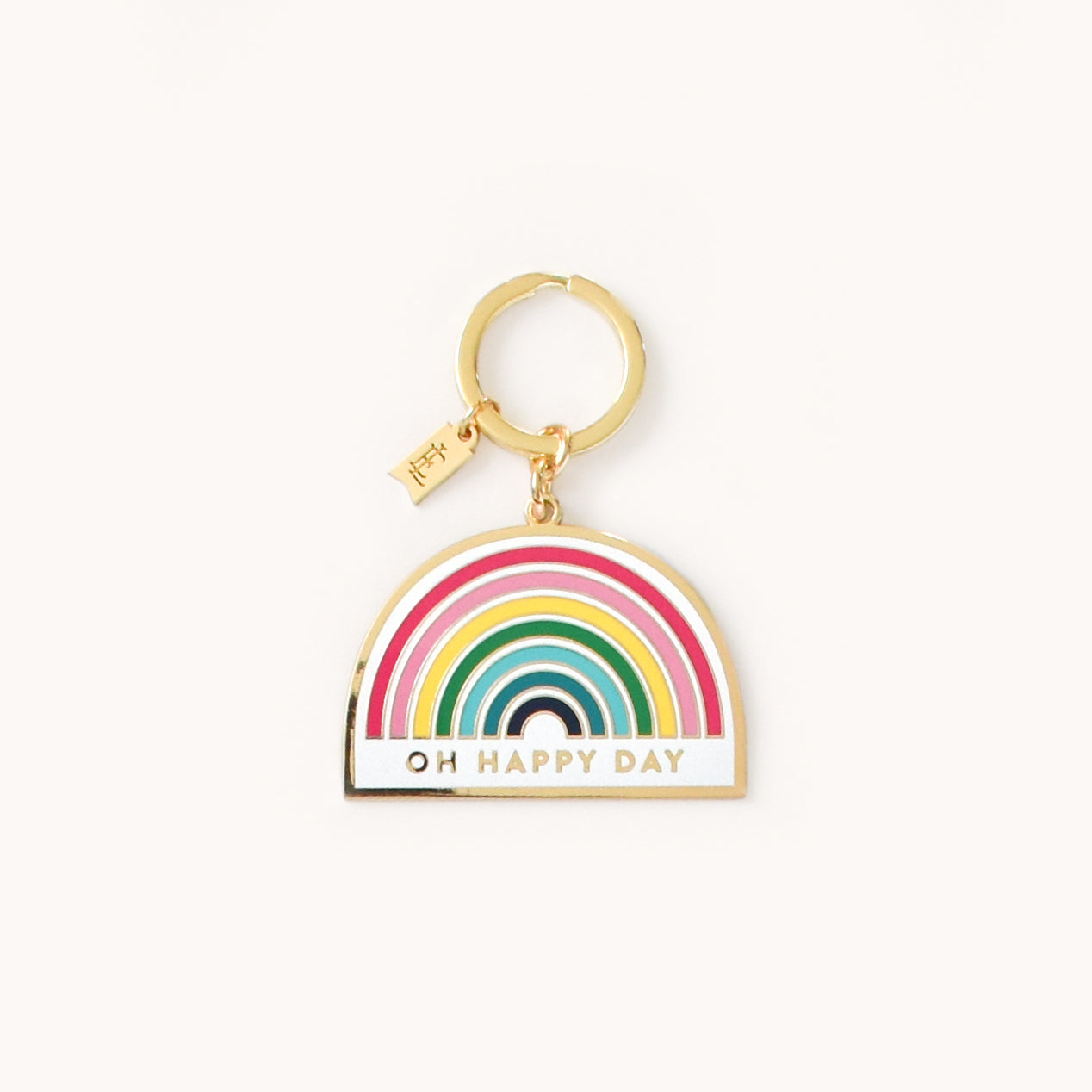 RAINBOW ENAMEL KEY CHAIN