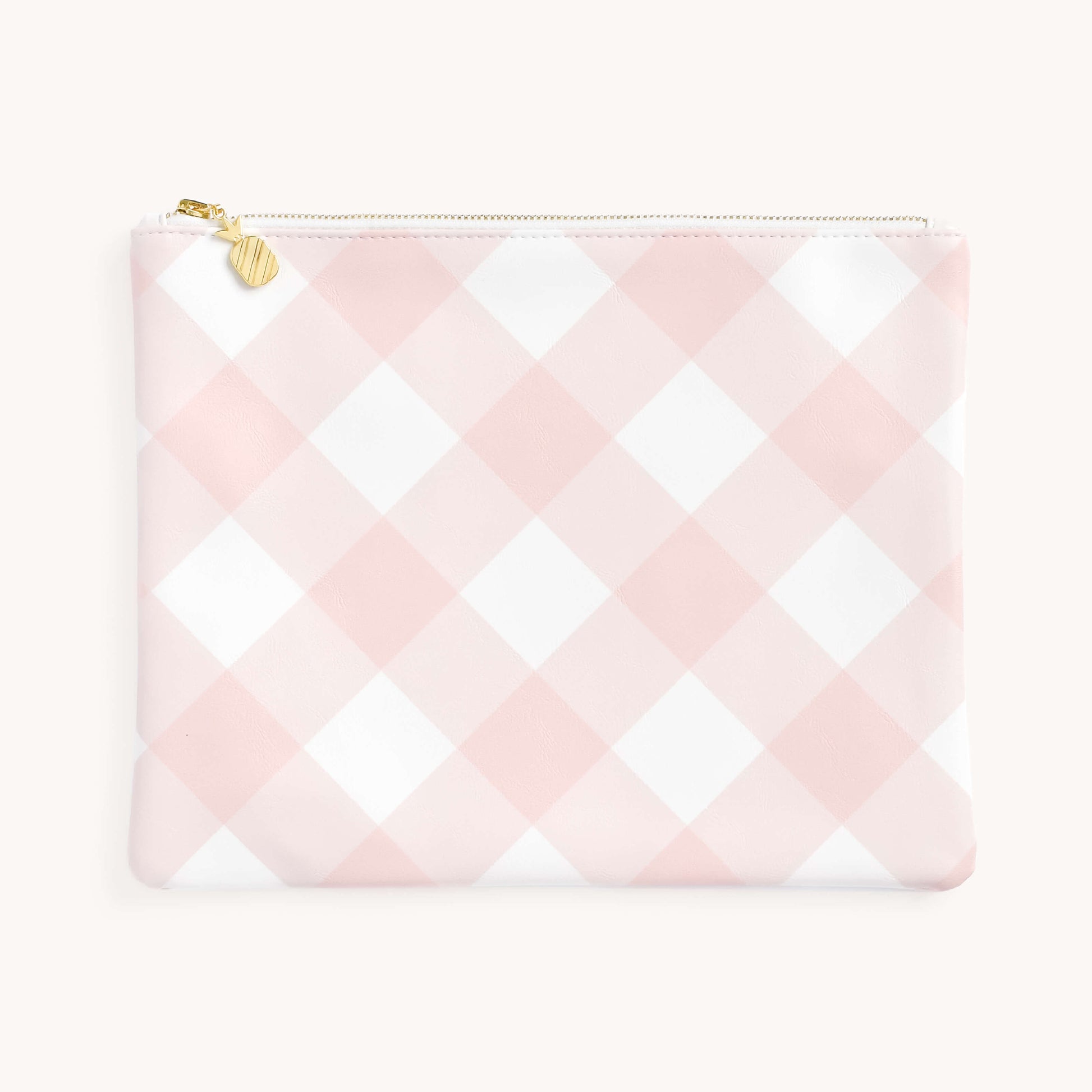 BLUSH GINGHAM PLANNER POUCH