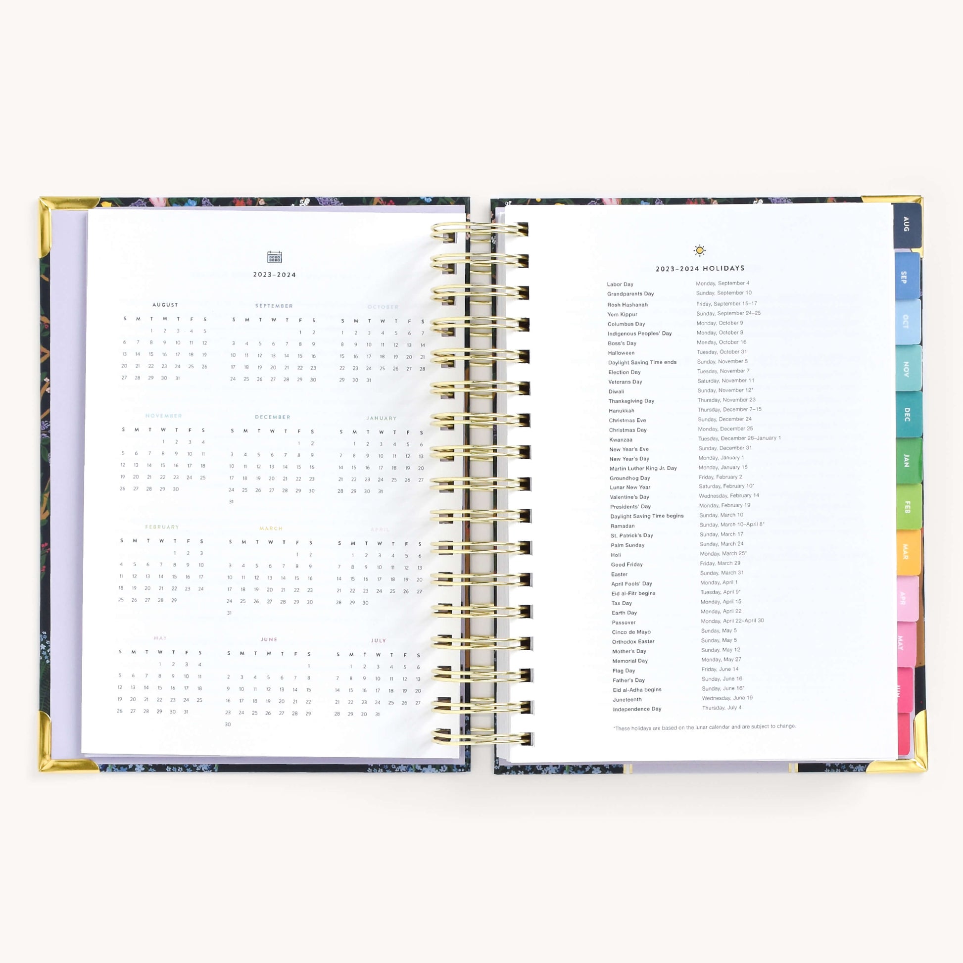 YEARLY CALENDAR & HOLIDAYS