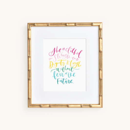 She Is Art Print