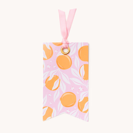 Blush oranges gift tag